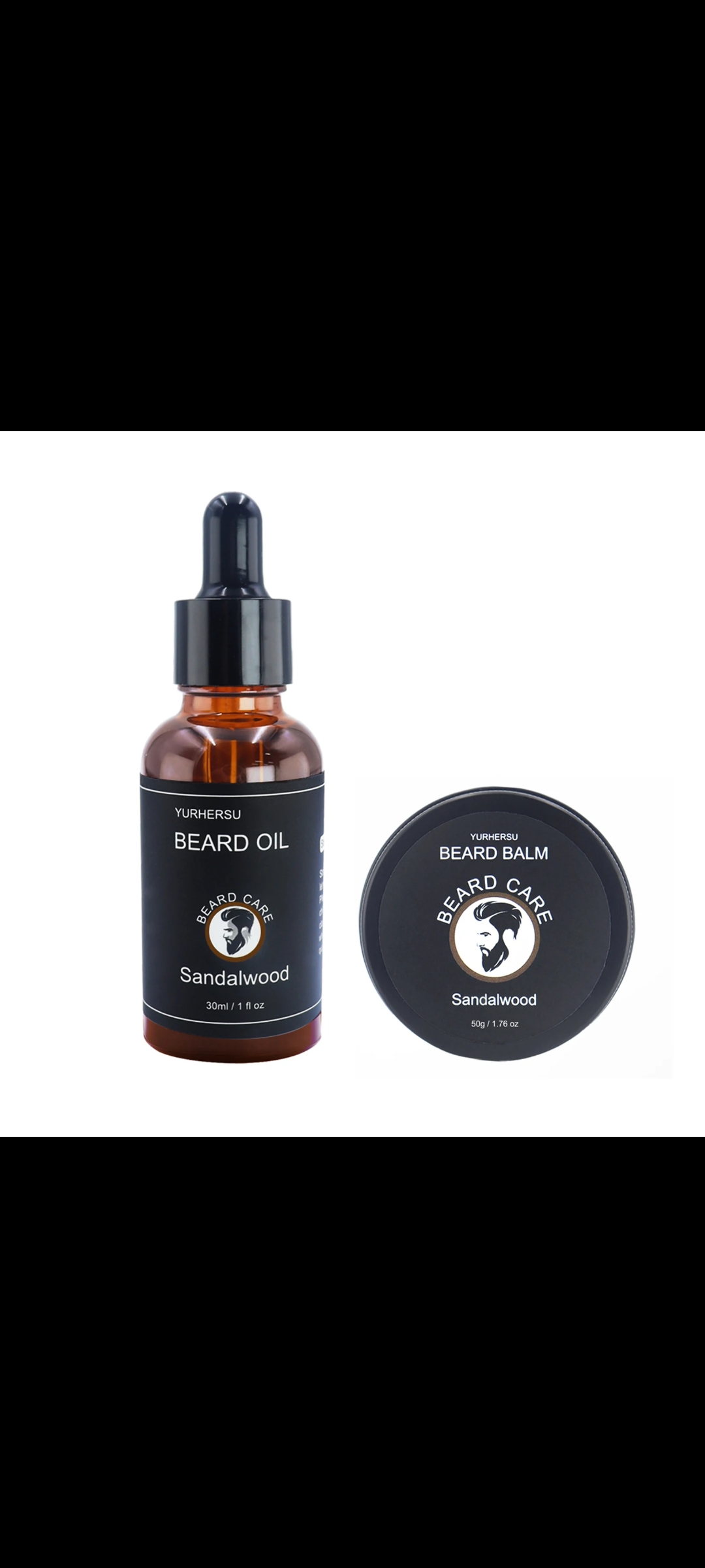 Sandalwood Luxury Beard Care Kit (Oil & Balm)
