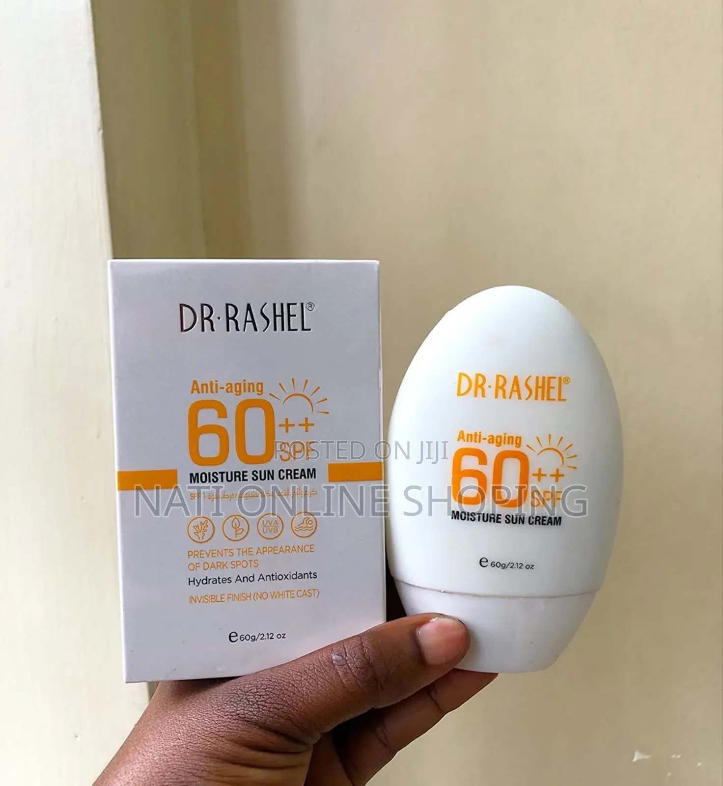 Dr. Rashel Anti-Aging Moisture Sun Cream SPF 60++ (60g)